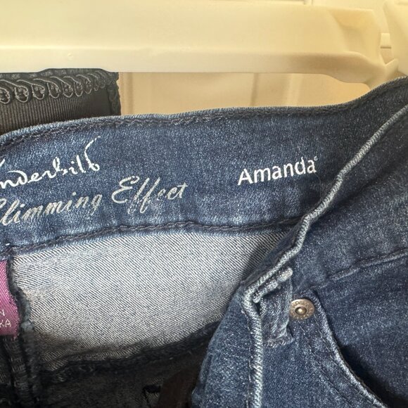 Blue Gloria Vanderbilt Long Shorts, Style Amanda, Size 16 - Picture 5 of 9